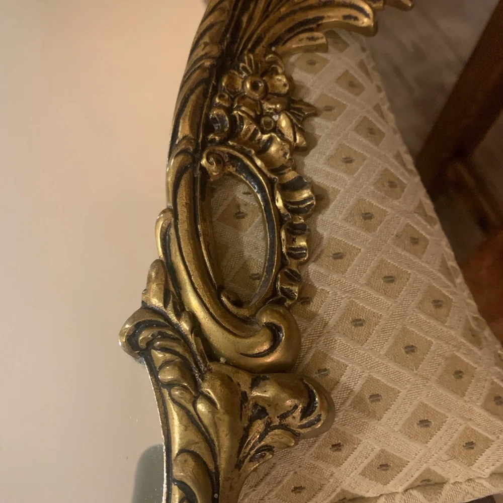 🔥💕WOW Very large vintage mirror in Victorian brass🔥RARE - Picture 12 of 16